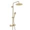 Colonne de douche thermostatique – Avec bec verseur baignoire, pommeau de douche rond et douchette – Choix de finitions – Arlo