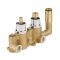 Kit de douche thermostatique avec mitigeur avec inverseur, pommeau mural et douchette – 2 fonctions – Chromé – Kubix