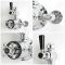 Hudson Reed Elizabeth - Mitigeur de douche thermostatique rétro exposé à 1 fonction - Chromé et noir