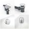 Kit de douche thermostatique – Kit douchette sur rampe – Set Remplissage Baignoire – Chromé - Como