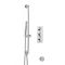 Kit de douche thermostatique – Kit douchette sur rampe – Set Remplissage Baignoire – Chromé - Como