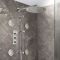 Mitigeur douche thermostatique - Avec pommeau mural, douchette sur rampe et jets hydromassants - 3 fonctions - Choix de finitions - Otto