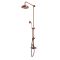 Hudson Reed Elizabeth - Colonne de douche thermostatique rétro exposé - 2 fonctions - Cuivre satiné 