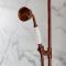 Hudson Reed Elizabeth - Colonne de douche thermostatique rétro exposé - 2 fonctions - Cuivre satiné 
