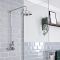 Hudson Reed Elizabeth - Mitigeur de douche thermostatique rétro exposé à 1 fonction - Chromé et noir