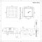 Kit de douche encastrable - Pommeau plafonnier 40 x 40 cm & douchette sur clip - Kubix