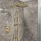 Mitigeur douche thermostatique - Avec pommeau mural et douchette sur rampe - 2 fonctions - Choix de finitions - Otto