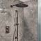 Mitigeur douche thermostatique - Avec pommeau mural et douchette sur rampe - 2 fonctions - Choix de finitions - Otto