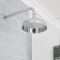 Pommeau de douche Ø 20 cm avec bras mural – Chromé - Elizabeth