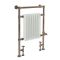 Sèche-serviettes mixte rétro – Bronze brossé – 93 cm x 62 cm – Choix de thermostat Wi-Fi et de cache-câble - Elizabeth