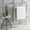 Sèche-serviettes mixte rétro - Blanc – 93 cm x 62 cm – Choix de thermostat Wi-Fi - Elizabeth