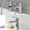 Ensemble robinet lavabo cascade moderne avec mélangeur baignoire & douchette – Chromé – Razor