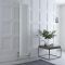 Radiateur mixte vertical style fonte – Blanc – 180 cm x 38 cm – Triple rangs – Choix de robinets et de thermostat Wi-Fi - Windsor