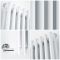 Radiateur style fonte électrique horizontal – Blanc – Double rang – Choix de tailles et de thermostat Wi-Fi – Windsor