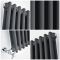 Radiateur style fonte vertical - Anthracite - Double rang - 180 cm – Choix de tailles - Windsor