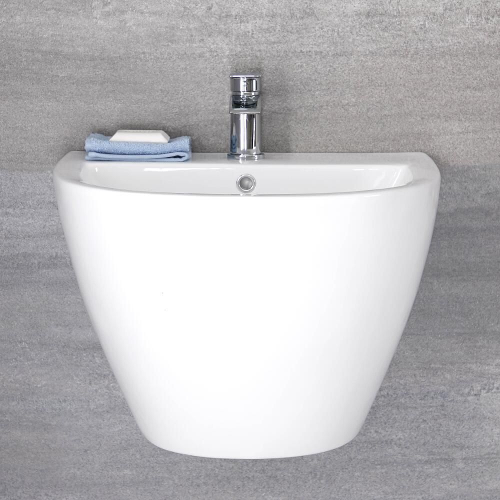 Vasque suspendue monotrou - Blanc – 53 cm x 44 cm - Ashbury