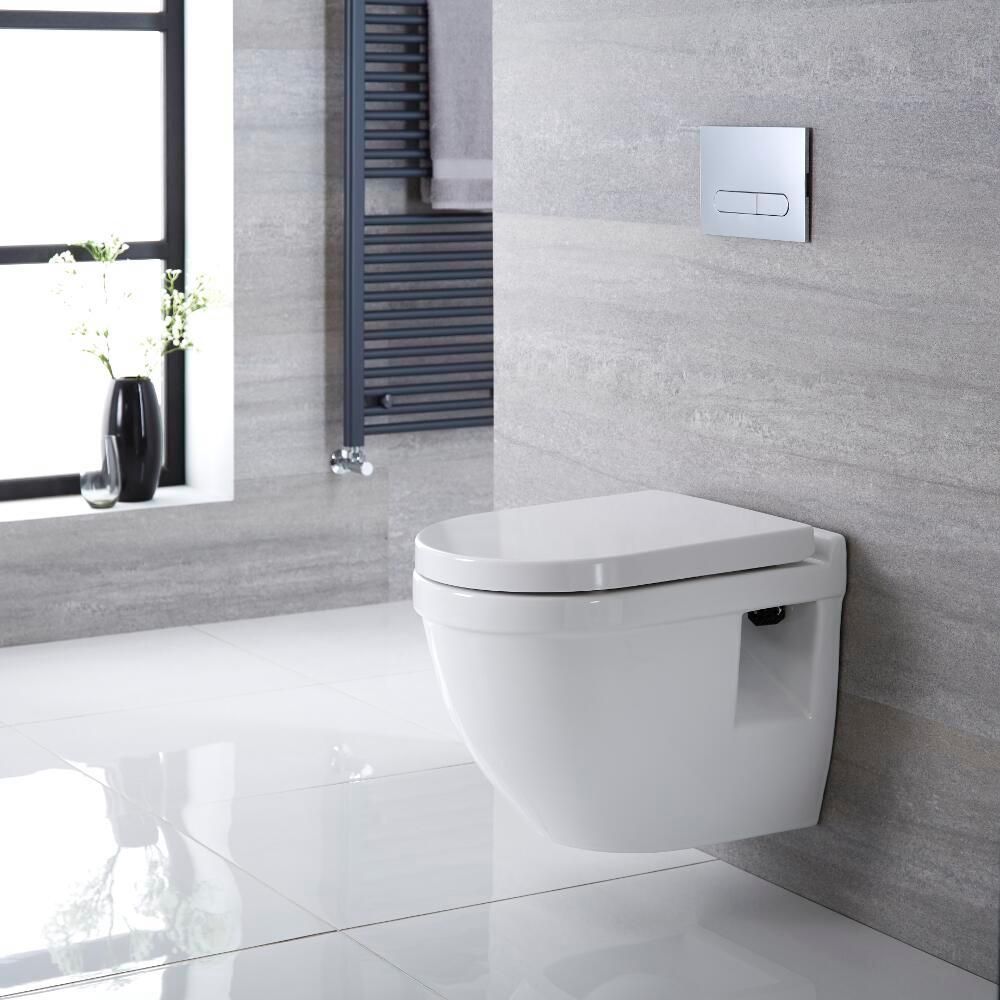 Cuvette WC suspendu moderne – Blanc - Belstone