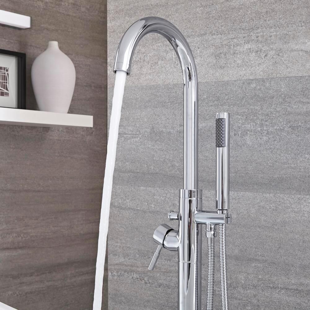 Mitigeur baignoire douche îlot avec douchette – Chromé - Como