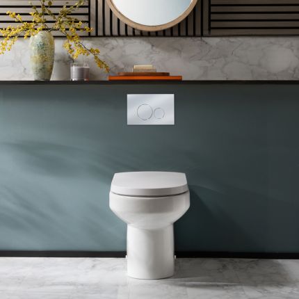 Cuvette WC moderne à poser avec abattant à fermeture douce – Covelly