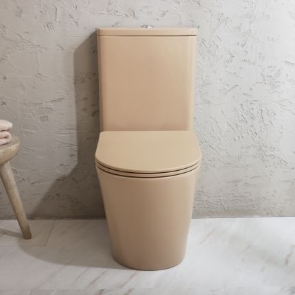 Pack WC rond à poser avec abattant à fermeture douce - Choix de finitions - Elements
