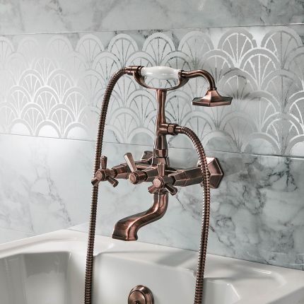 Mélangeur bain-douche mural – Choix de finitions – Earlham