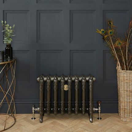 Radiateur fonte fleuri - 51 cm - Fonte polie - Choix de Tailles - Charlotte