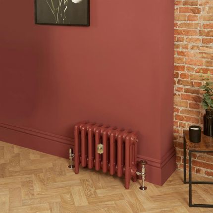 Radiateur fonte - 56 cm - 4 colonnes - Eating Room Red 43 de Farrow & Ball  - Choix de tailles - Mercury