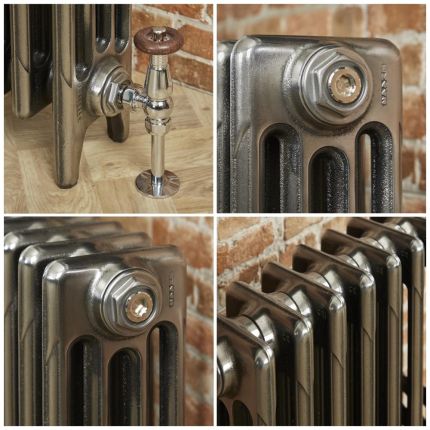 Radiateur fonte - 96 cm - Fonte polie - Choix de tailles - Mercury