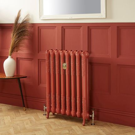 Radiateur fonte fleuri - 95 cm - Eating Room Red 43 de Farrow & Ball  - Choix de Tailles - Charlotte