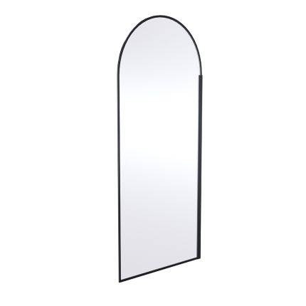 Paroi de douche italienne voutée – Noir – 195 cm – Choix de tailles – Hudson Reed