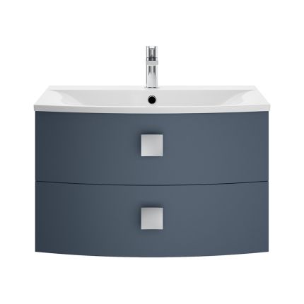 Meuble de salle de bain suspendu - Avec lavabo - 71 cm - Choix de finitions - Sarenna