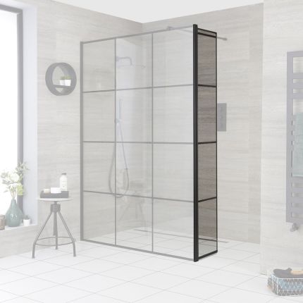 Retour douche italienne avec verrière - 30 cm - Barq