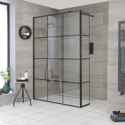 Paroi de douche verrière – Choix de tailles et paroi de retour en option – Barq