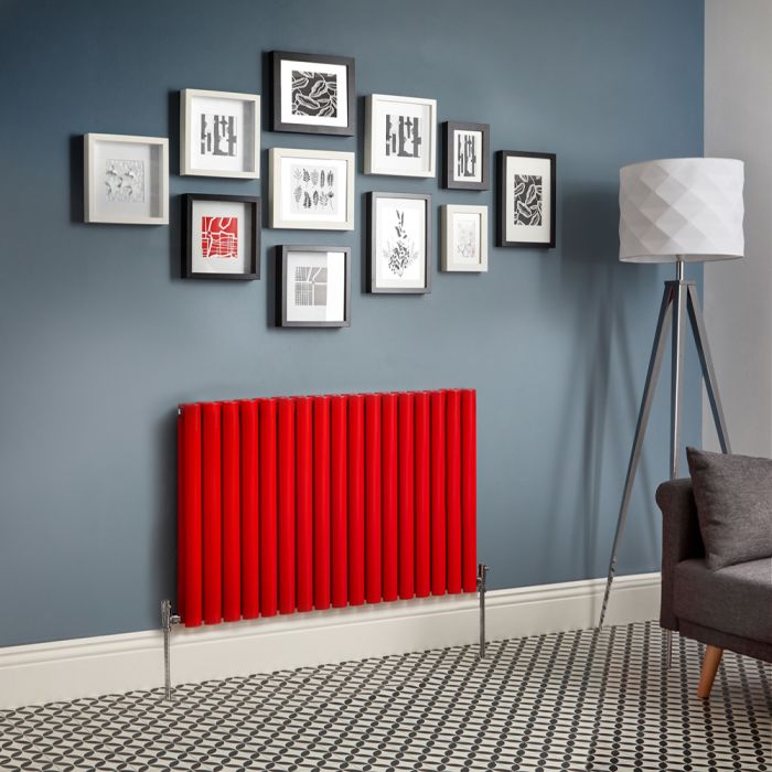 Radiateur design horizontal – Rouge – Choix de tailles - Vitality