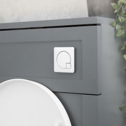 Plaque de déclenchement carrée – Chrome