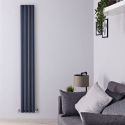 Radiateur design vertical - 180 cm x 23 cm - Aluminium - Anthracite - Vitality Air