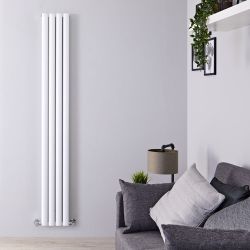 Radiateur design vertical - 180 cm x 23 cm - Aluminium - Blanc - Vitality Air