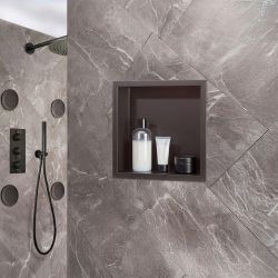 Niche de douche carrée – 34 cm – Choix de finitions