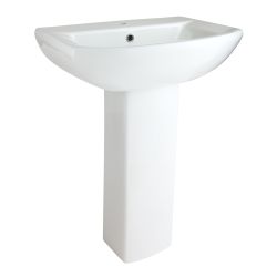 Lavabo sur colonne - 60 cm (1 trou) - Dalton