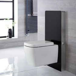 Meuble WC - Noir - 50 cm (sans cuvette) - Saru
