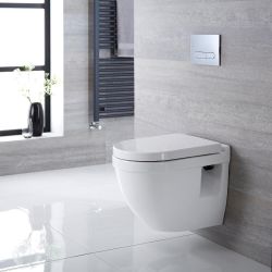 Cuvette WC suspendu moderne – Blanc - Belstone