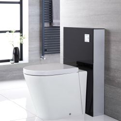WC Alswear à poser avec meuble – 50 cm – Noir – Saru