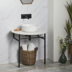 Console lavabo avec plan de travail - Choix de finitions et de vasque - Nitido