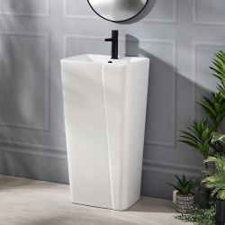 Lavabo totem - 44,5 cm x 36 cm (1 trou) - Halwell