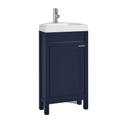 Meuble lave-mains d'angle - Avec lavabo – 45 cm – Choix de finitions et de poignées – Warwick