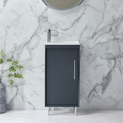 Meuble lave-mains - Avec lavabo - 40 cm – Choix de finitions et de poignées - Edge