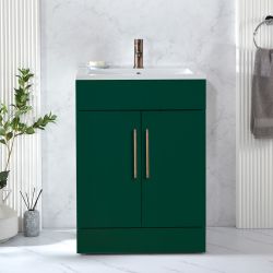 Meuble lavabo  – 61 cm – Avec lavabo – Choix de finitions et de poignées – Cluo