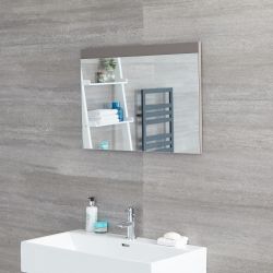 Miroir – Gris mat – 70 cm x 50 cm - Newington