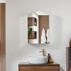 Armoire de salle de bain avec miroir - 75 cm x 50 cm - Raya