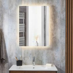 Miroir à LED - 80 cm x 60 cm - Dawson